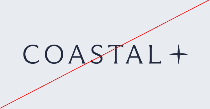 Image of brand logo incorrectly ordered